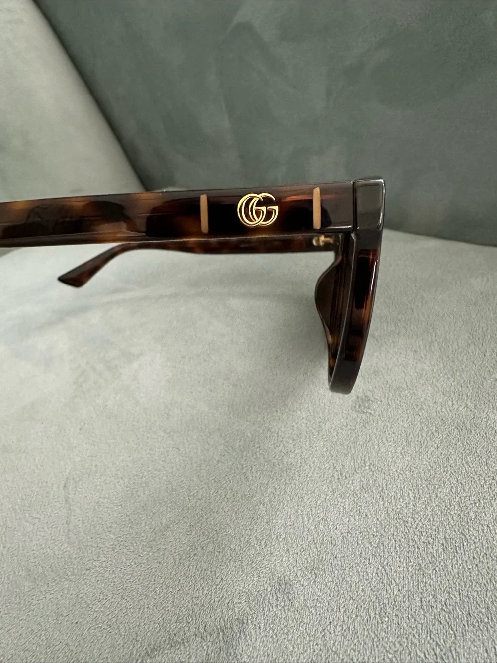 Gucci GG0637SK Tortoiseshell Sunglasses – Green Lenses